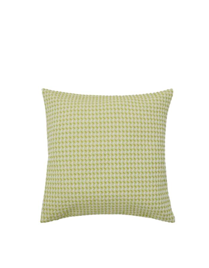 Housse de coussin Lunira en tissu gaufré verte 50 x 50 cm