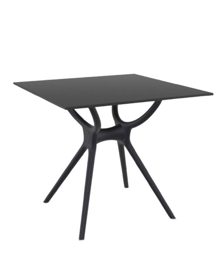 AIR TABLE 80X80 CM NOIRE
