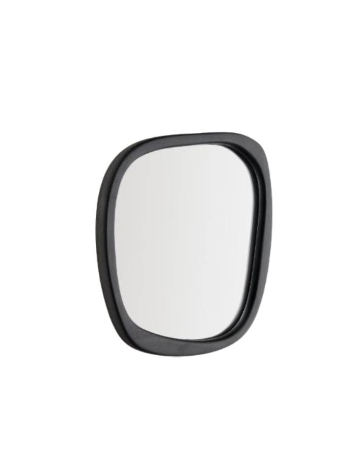 Miroir en bois Alura en teck noir 45,5 x 47 cm FSC 100%