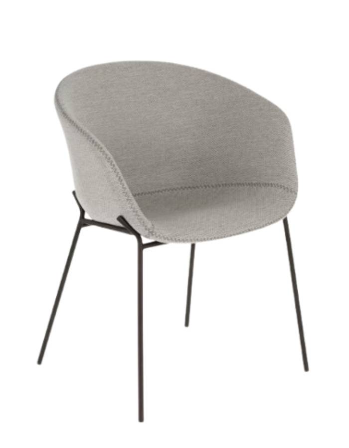 Chaise Yvette gris clair