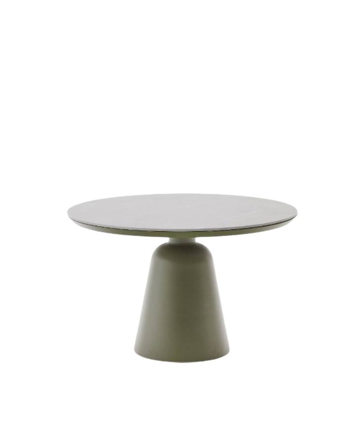 Table d’extérieur Tudons en aluminium et plateau en céramique