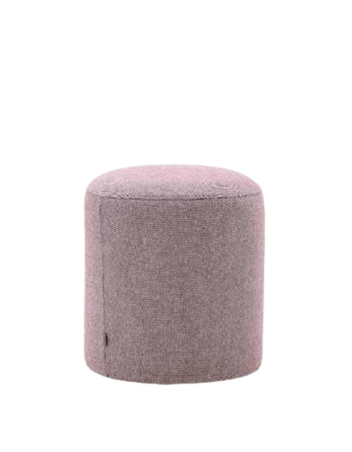 Repose-pieds déhoussable Kaeli violet Ø 43 cm