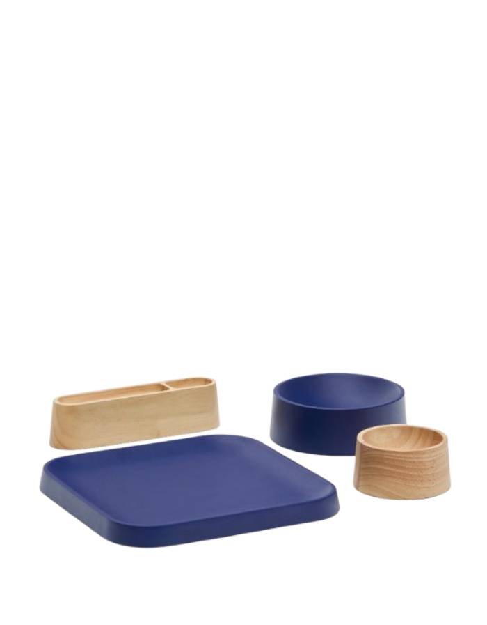Ensemble Bletz de coupelles à apéritif en bois d’acacia