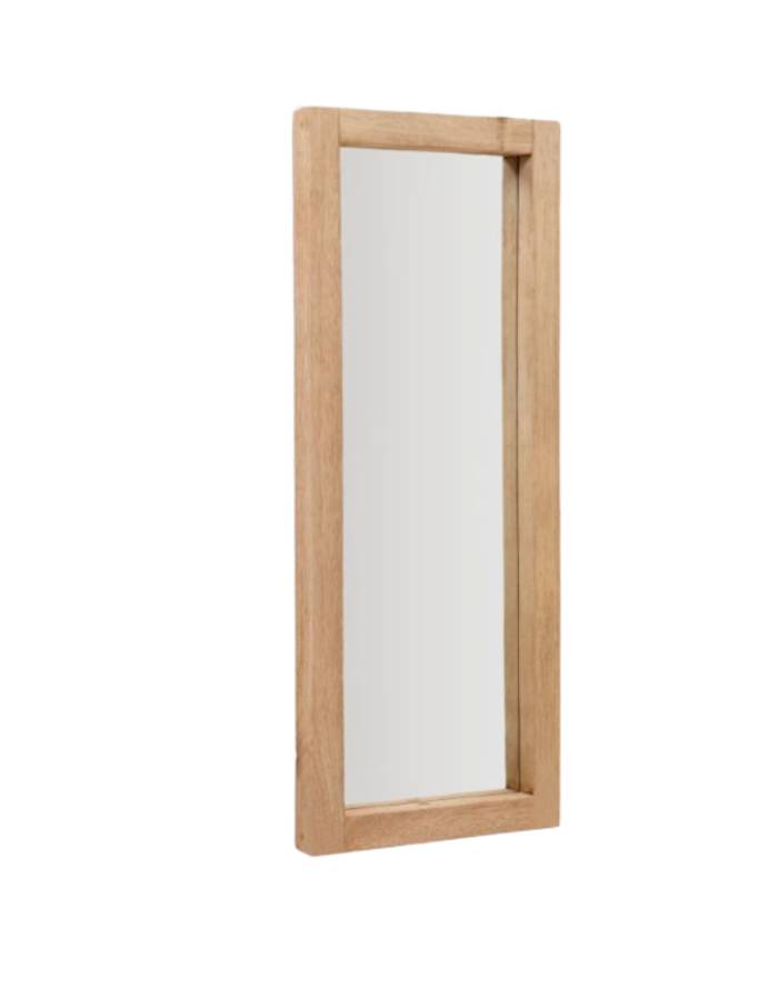 MADEN Miroir  en bois avec finition naturelle  50 x 120