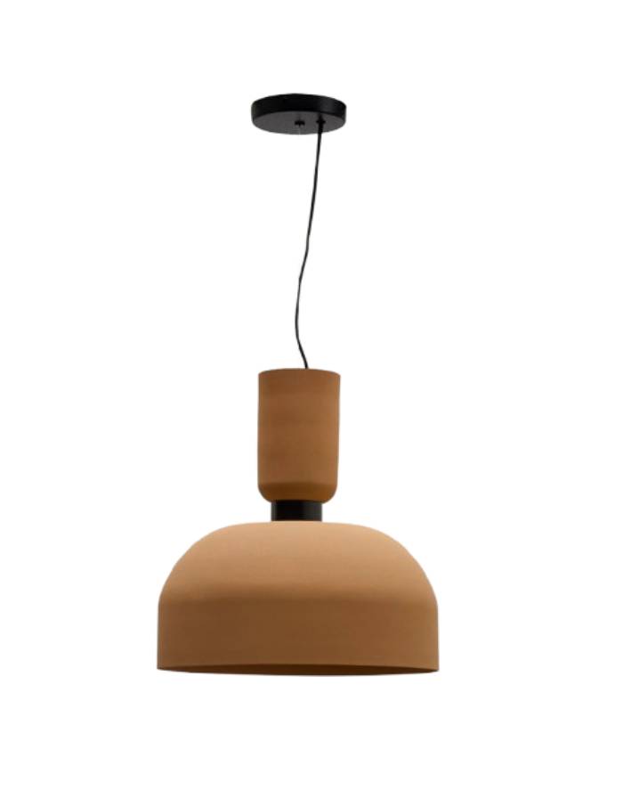 NIBLA Plafonnier  en métal effet terre cuite Ø 40 cm