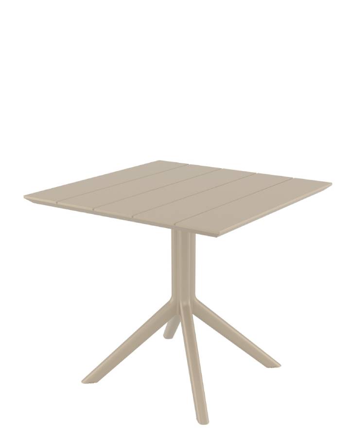 PARIS TABLE 80X80 TAUPE H74 CM