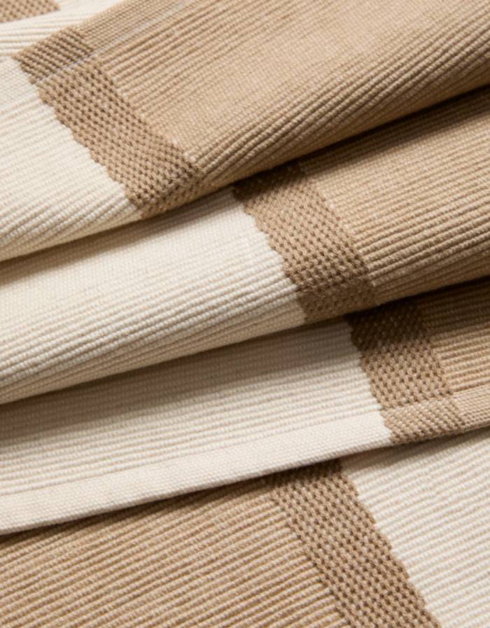 ENSEMBLE TARI DE 2 SETS DE TABLE 100% COTON BEIGE 35 X 50 CM