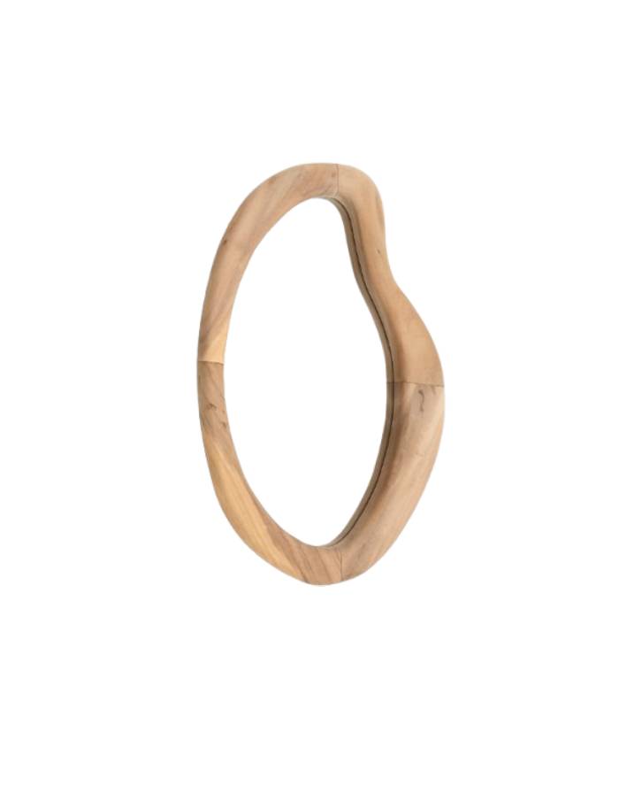 SELEM Miroir bois de mungur, finition naturelle