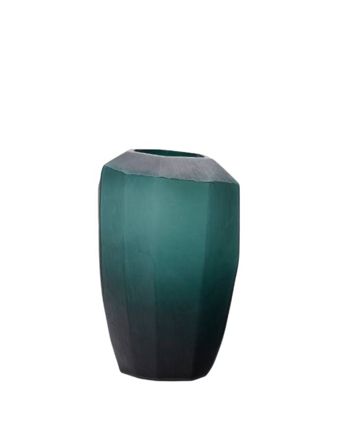 Vase en verre Geonix de couleur verte 45,5 cm