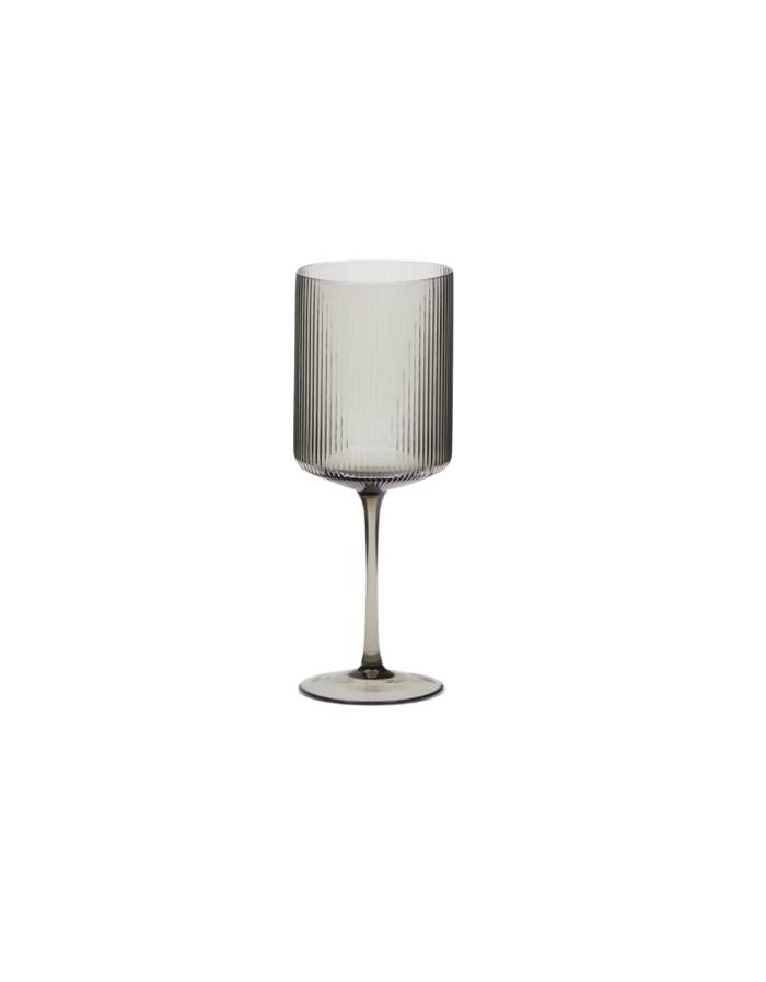 THIBA Verre à vin  en verre gris 50 cl