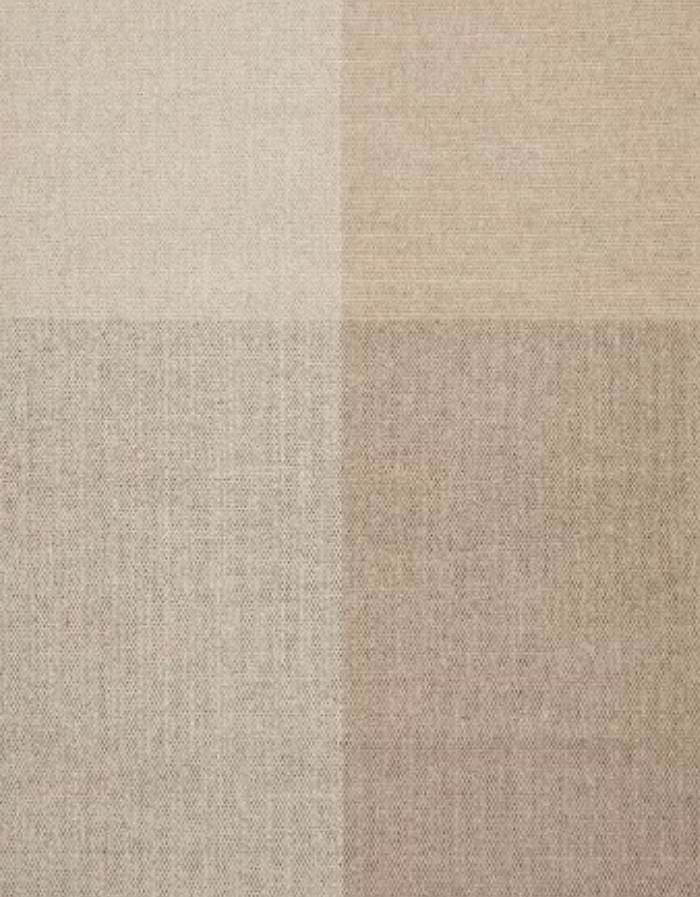 SULEMA Tapis  en laine à carreaux beige 160 x 230 cm