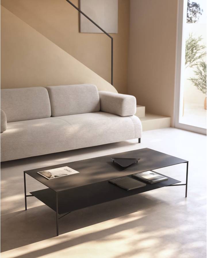 AZISI TABLE BASSE 140X60 CM