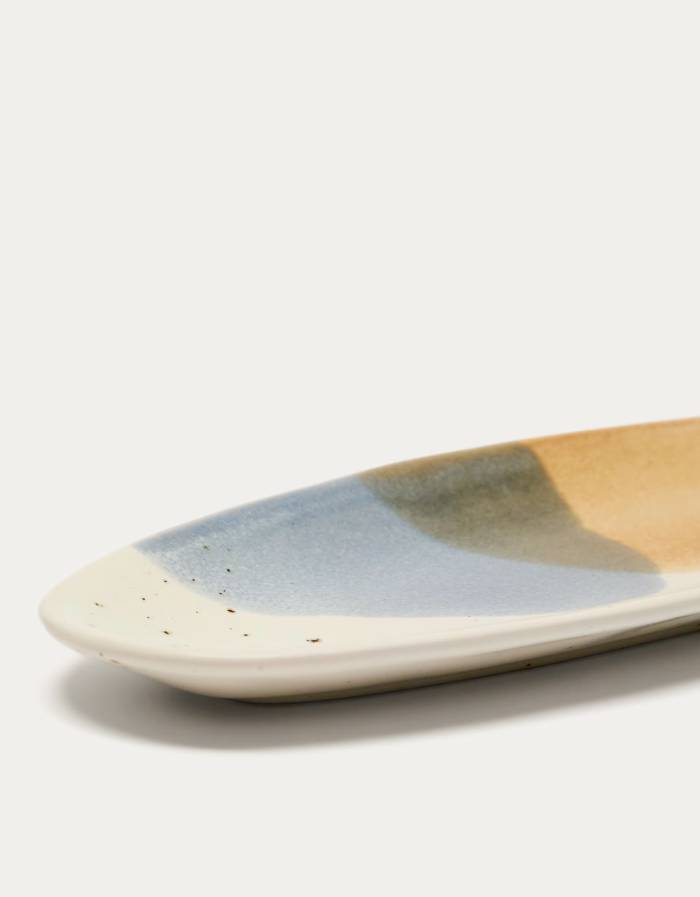 MIGLO Plat  en céramique multicolore