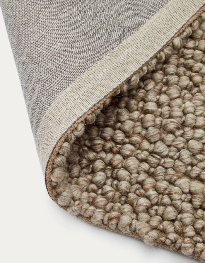 LUBRIN Tapis  en laine gris 200 x 300 cm