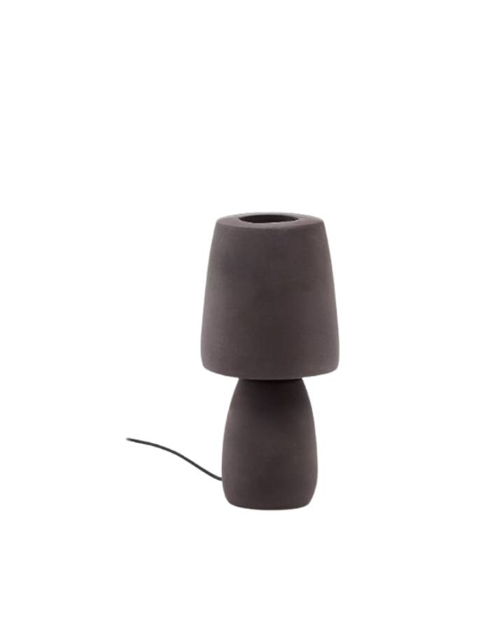 TANDY Lampe de table en terre cuite marron