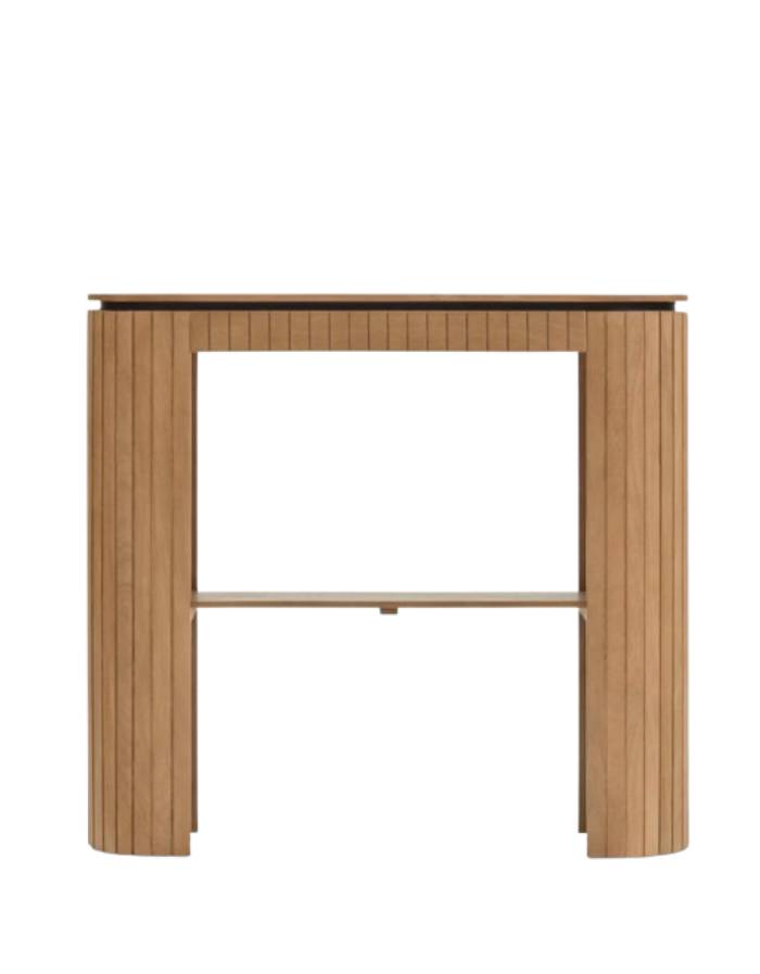 LICIA Console 1 tiroir en bois massif de manguier 120 pied bois